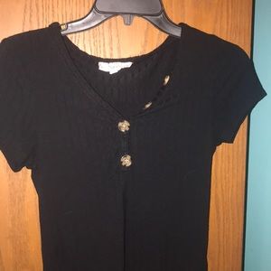 Woman’s black top